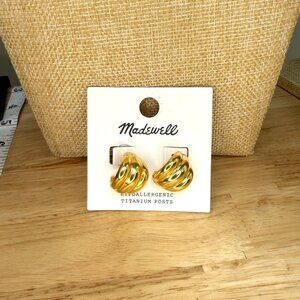 Madewell Hypoallergenic Gold-Tone Hoop Earrings With Titanium Posts